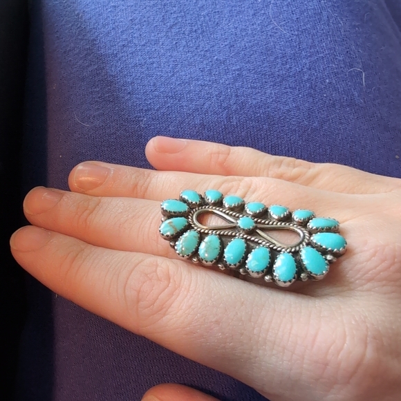 Turquoise Statement Ring - Picture 2 of 6